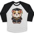 Cute Hamster Graduation Baseball Raglan Shirt