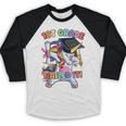 Dabbing 1st Grade Unicorn Graduation Class Of 2021 Nailed It Baseball Raglan Shirt