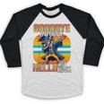 Dabbing Boy Goodbye 2nd Grade Hello 3rd Grade Graduation Baseball Raglan Shirt