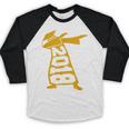Dabbing Graduation Class Of 2018 T-Shirt School Colors Baseball Raglan Shirt