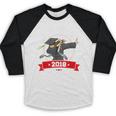 Dabbing Graduation Class Of 2018 Women Baseball Raglan Shirt