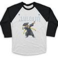 Dabbing Graduation Class Of 2025 Boy Kindergarten Nailed It Baseball Raglan Shirt