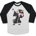 Dabbing Unicorn Cap And Gown Graduate 2021 Graduation Day Baseball Raglan Shirt