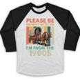 Dad Fathers Day Please Be Patient I'm From The 1900s Baseball Raglan Shirt