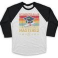 My Daughter In Law Mastered It Master's Graduation Vintage Baseball Raglan Shirt