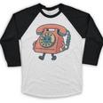 Dial It Back Retro Tech Nostalgia Vintage Premium Tri-Blend Baseball Raglan Shirt