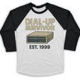 Dial Up Survivor Retro 90s Internet Nostalgia Baseball Raglan Shirt Dial Up Survivor Retro 90s Internet Nostalgia Baseball Raglan Shirt