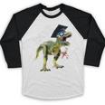 DinosaurRex Rawr Last Day Of School Graduation Shirt Baseball Raglan Shirt