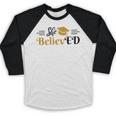 Doctor Of Education She BelievED EdD Graduation Baseball Raglan Shirt