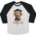 Dog Class Of 2024 Graduation Senior 2024 Men Women Girls Kids Baseball Raglan Shirt