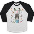 Donkey Nurse RN ER Nursing School Graduation Baseball Raglan Shirt