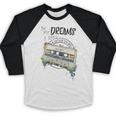 Dreams Of Music Mixtapes Retro Cassette Lifestyle Nostalgia Premium Tri-Blend Baseball Raglan Shirt