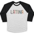 Educated Latina Proud Graduate Latinas Pride Graduation Baseball Raglan Shirt
