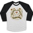 Elder Emo Club Skeleton Hands Heart Nostalgia Premium Tri-Blend Baseball Raglan Shirt