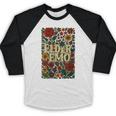 Elder Emo Floral Gothic Vintage Nostalgia Baseball Raglan Shirt Elder Emo Floral Gothic Vintage Nostalgia Baseball Raglan Shirt