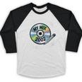 Elder Millennials Embracing 90s CDs Nostalgia Vibes Baseball Raglan Shirt