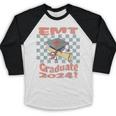 EMT Graduation Class Of 2024 Emergency Medical Tech Medic Baseball Raglan Shirt