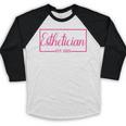 Esthetician Est 2025 Skin Care Specialist Graduation Baseball Raglan Shirt