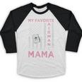 My Favorite Airman Calls Me Mama Airman Graduation Mom Baseball Raglan Shirt
