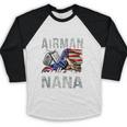 My Favorite Airman Calls Me Nana Air Force Graduation Nana Baseball Raglan Shirt