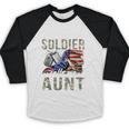 My Favorite Soldier Calls Me Aunt US Army Graduation Aunt Baseball Raglan Shirt
