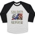 My Favorite Soldier Calls Me Nephew Army Graduation Nephew Baseball Raglan Shirt