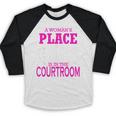 Female Lawyer Women Law Student Graduation Bar Exam Baseball Raglan Shirt