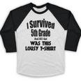 Fifth 5th Grade Graduation Shirt Child Graduate Education Baseball Raglan Shirt