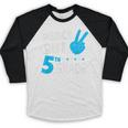 Fifth Grade Graduation Peace Out 5th Grade Boys Baseball Raglan Shirt