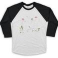 Floral Surgical Tech Surgery Medical Med School Graduation Baseball Raglan Shirt