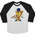 Flossing Pizza Dairy OIT For Dairy OIT Graduation Baseball Raglan Shirt