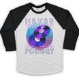 Never Forget Retro 80s 90s Nostalgia Baseball Raglan Shirt