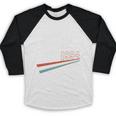 Freeze Tag 90s Nostalgia Premium Tri-Blend Baseball Raglan Shirt