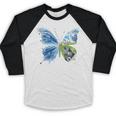 Frutiger Aero Aesthetic Butterfly Computer Fishes Scenery Baseball Raglan Shirt Frutiger Aero Aesthetic Butterfly Computer Fishes Scenery Baseball Raglan Shirt