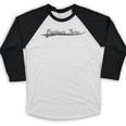 Frutiger Aero Aesthetic Camouflage Vintage Inspired Baseball Raglan Shirt
