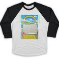 Frutiger Aero Aesthetic Rainbow Glitch Art Premium Tri-Blend Baseball Raglan Shirt