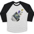 Frutiger Aero Aesthetic Tech Computer Aquarium Fishes Baseball Raglan Shirt