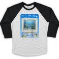 Frutiger Aero Aesthetic Tech Computer Aquarium Tarot Card Raglan Baseball Tee Baseball Raglan Shirt