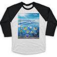 Frutiger Aero Aesthetic Tech Ocean Underwater Fishes Baseball Raglan Shirt Frutiger Aero Aesthetic Tech Ocean Underwater Fishes Baseball Raglan Shirt