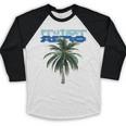 Frutiger Aero Palm Tree Y2k Aesthetic 2000s Trend Baseball Raglan Shirt
