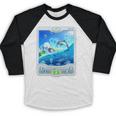 Frutiger Aero Skeuomorphism User Interface Nostalgia Premium Tri-Blend Baseball Raglan Shirt