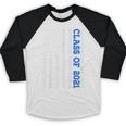 Funny Class Of 2021 American Flag Senior Graduation Baseball Raglan Shirt