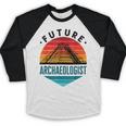 Future Archaeologist Pyramid Archaeology Student Graduation Baseball Raglan Shirt