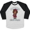 Future HBCU Grad Girl Wearing Graduation Gown Baseball Raglan Shirt