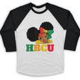 Future HBCU Grad History Girl Graduation HBCU Kids Baseball Raglan Shirt