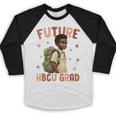Future HBCU Grad History Month Graduation Boys Kids Baseball Raglan Shirt