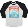 Game Over Class Of 2021 Shirt Students Graduation Baseball Raglan Shirt