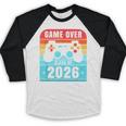 Game Over Class Of 2026 Shirt Students Graduation Baseball Raglan Shirt