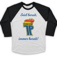 GDR Pioneer East East Nostalgia USSR Soviet Union Baseball Raglan Shirt