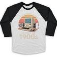 Geek Please Be Patient I'm From The 1900s Retro Computer PC Baseball Raglan Shirt